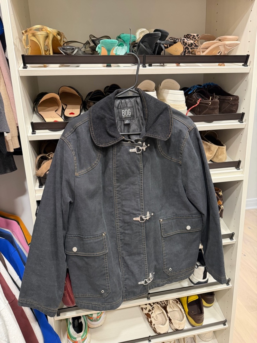BDG Dark Gray Military-Style Field Jacket